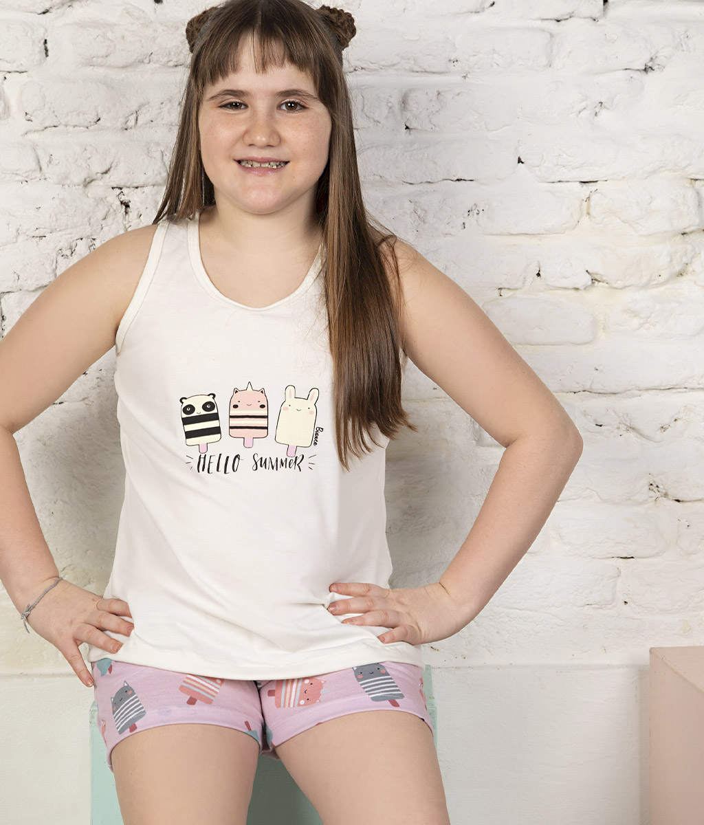 Pijama nena Icecream - Bianca Secreta
