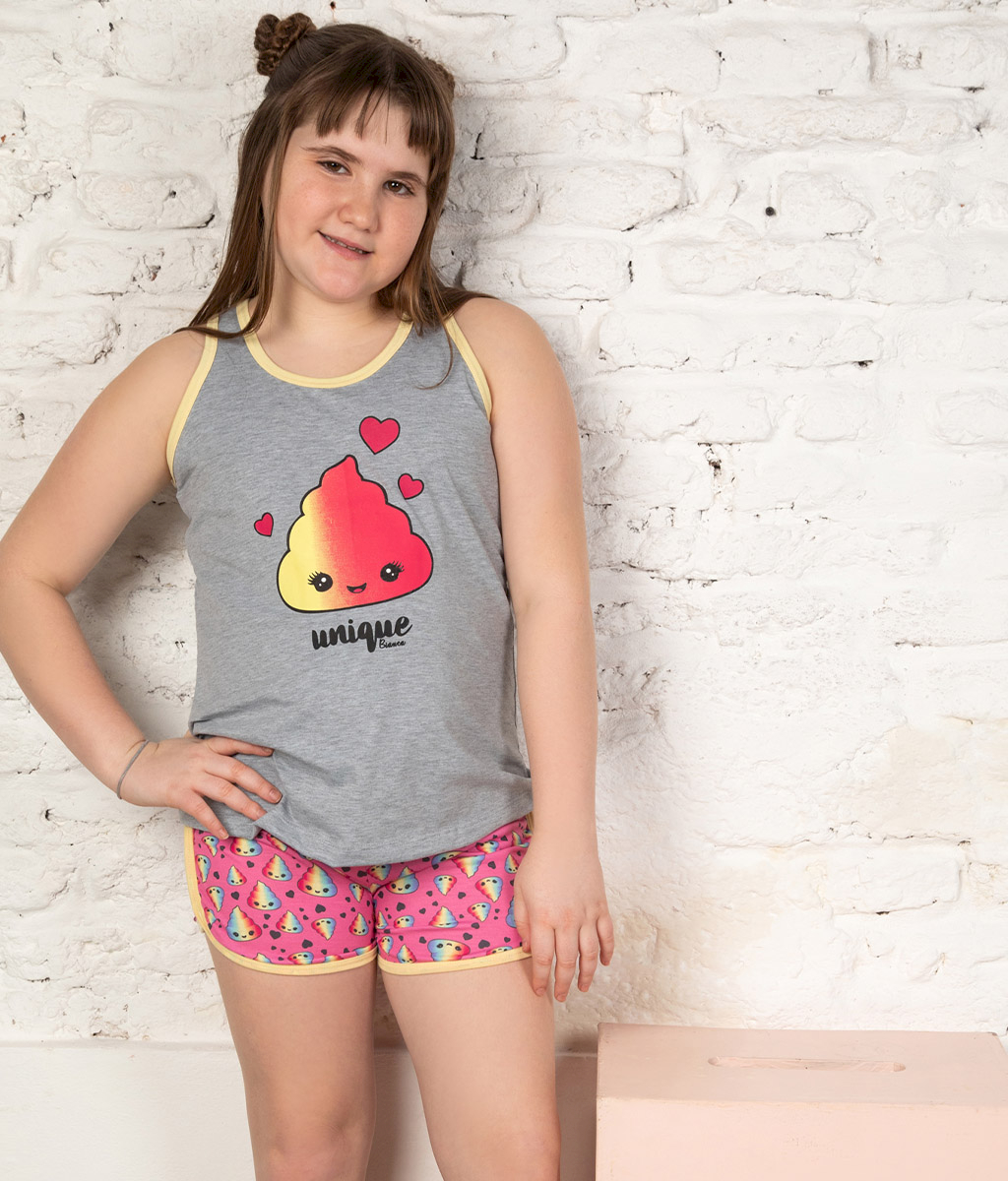 Pijama nena Emojis - Bianca Secreta