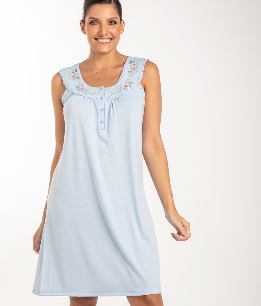 Camisón modal ROSE Súper plus size - Bianca Secreta