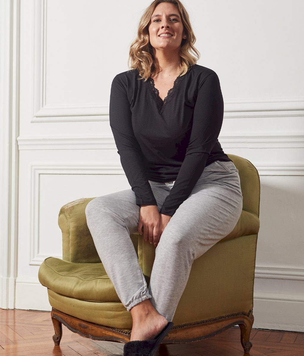 Pantalón babucha NEREA plus size - Bianca Secreta