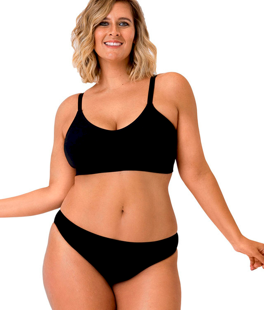 Corpiño microfibra seamless Plus size - Mora