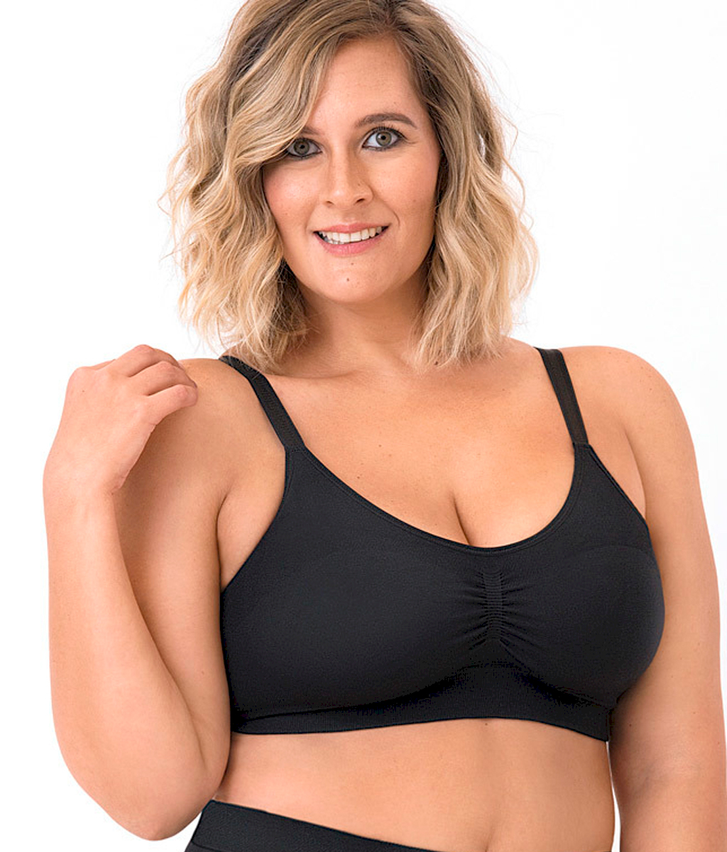 Corpiño microfibra seamless Plus size - Mora