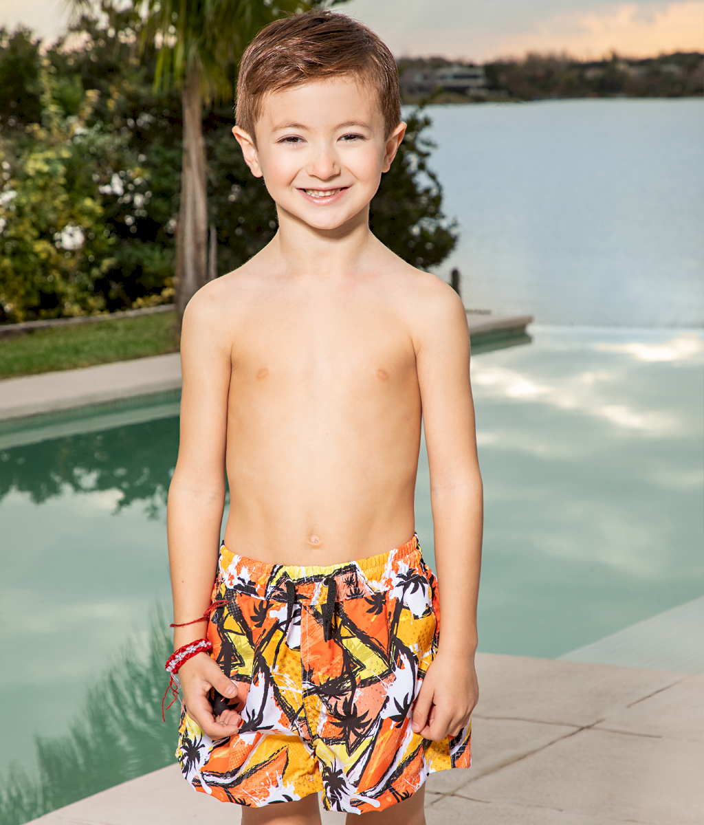 Short de baño infantil PALMERAS pre teen - Bilbao