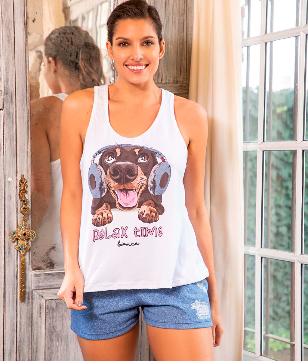 Pijama MILÁN teen Plus size - Bianca Secreta