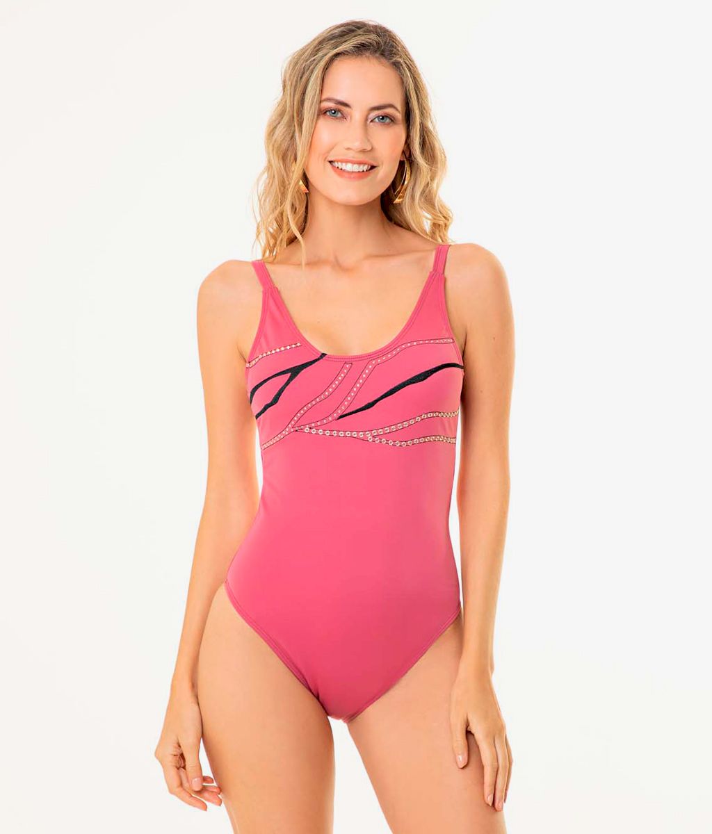 Enteriza bordada TACHAS - Bianca Mare