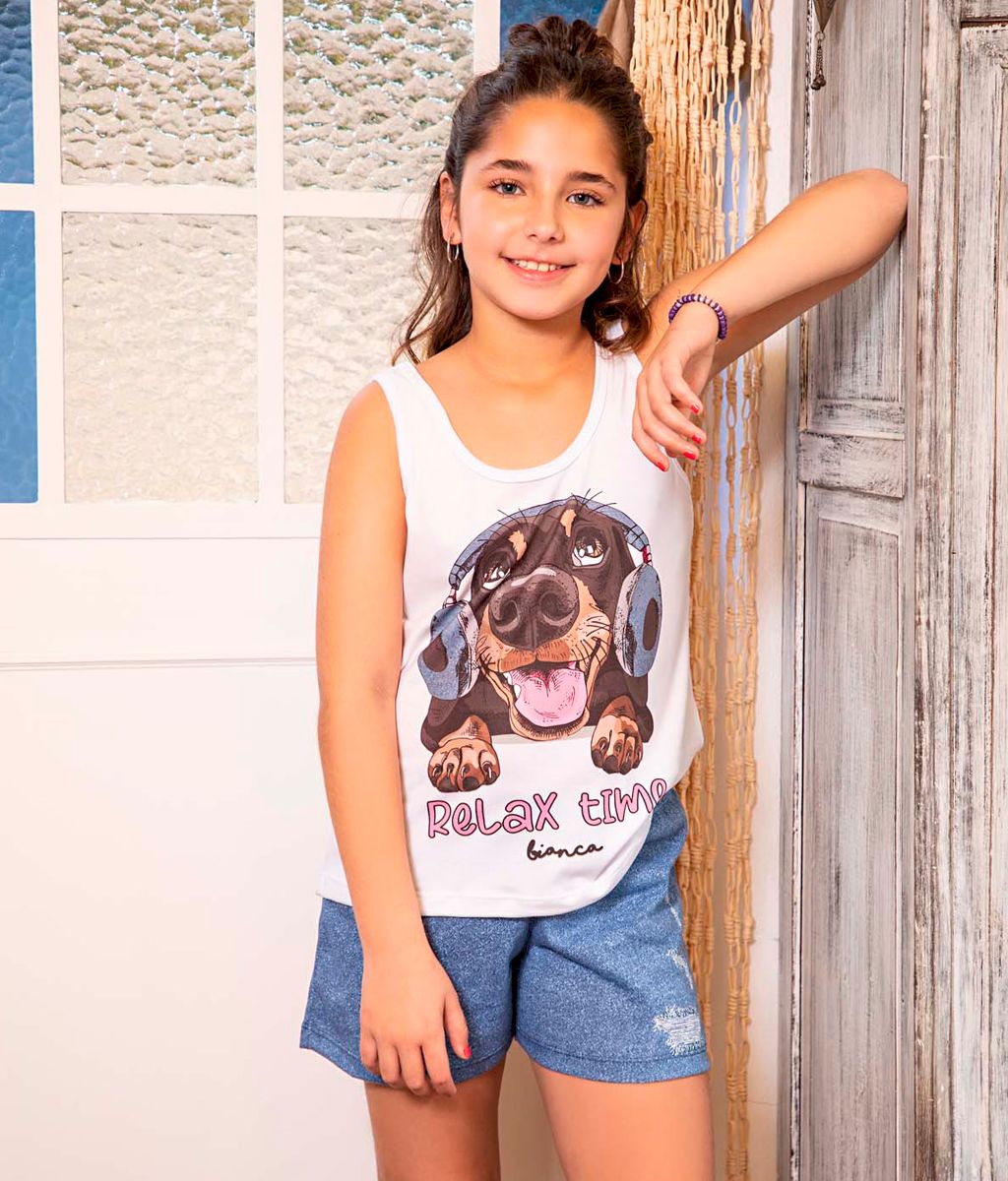 Pijama infantil MILÁN Plus size - Bianca Secreta