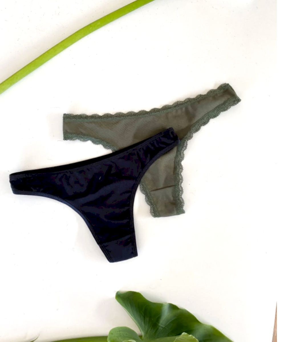 Pack x 2 colaless con puntilla - Trenda