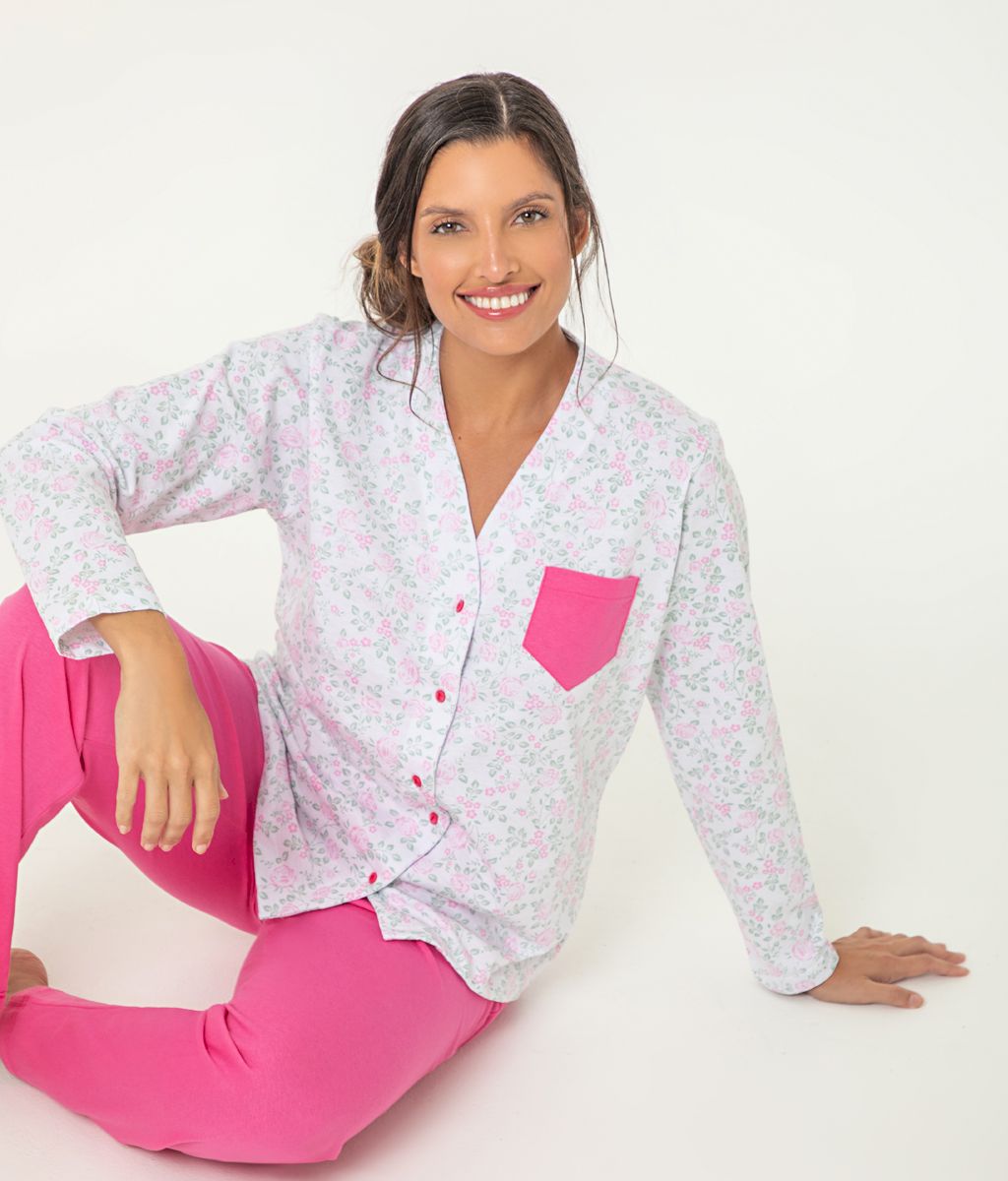Pijama abotonado FLOW FW - Florcitas