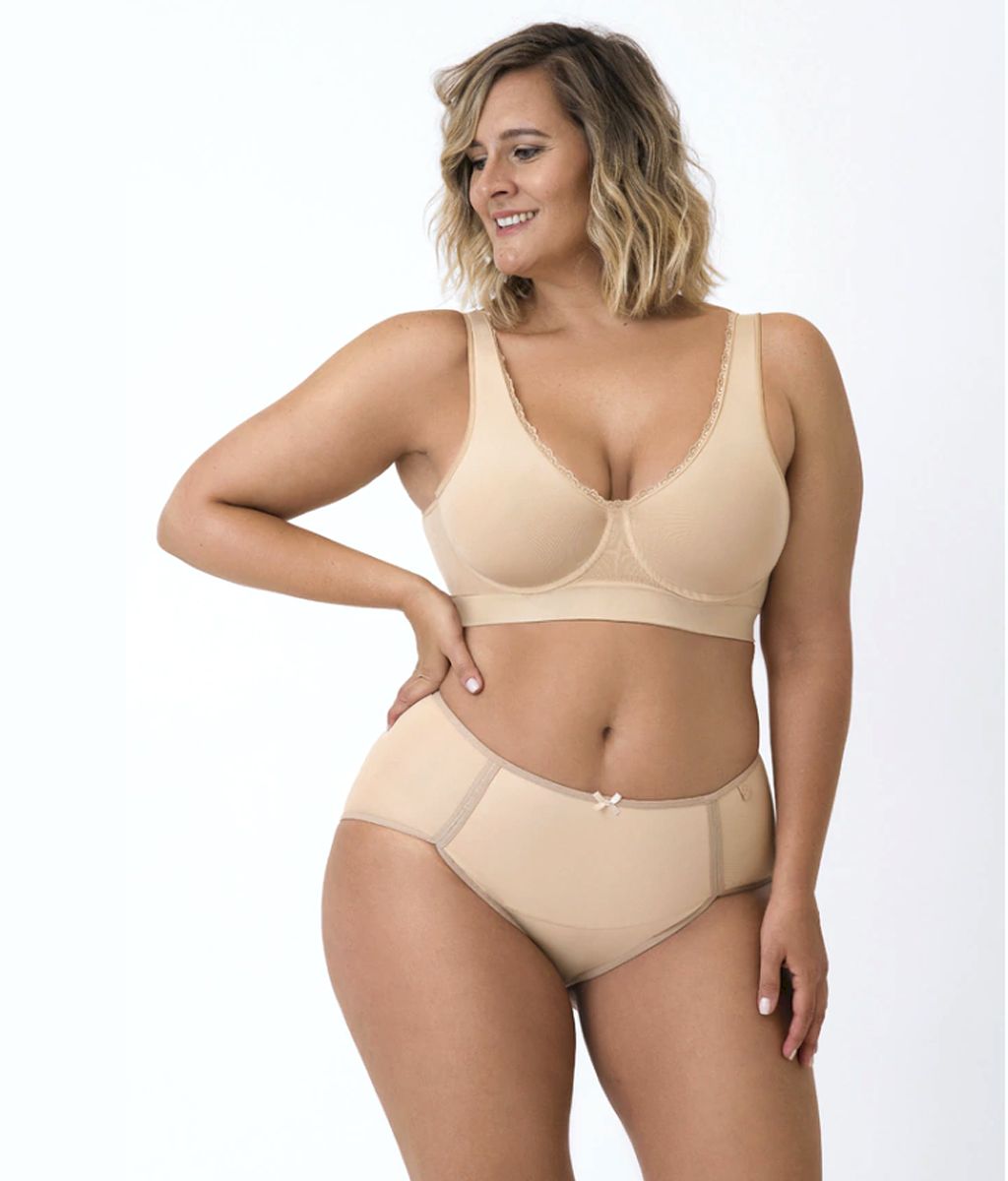 Bombacha modeladora soft Plus size - Mora
