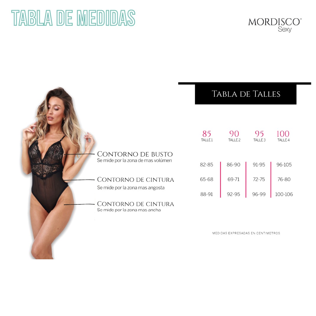 Panty WIDE Red Tabla de medidas